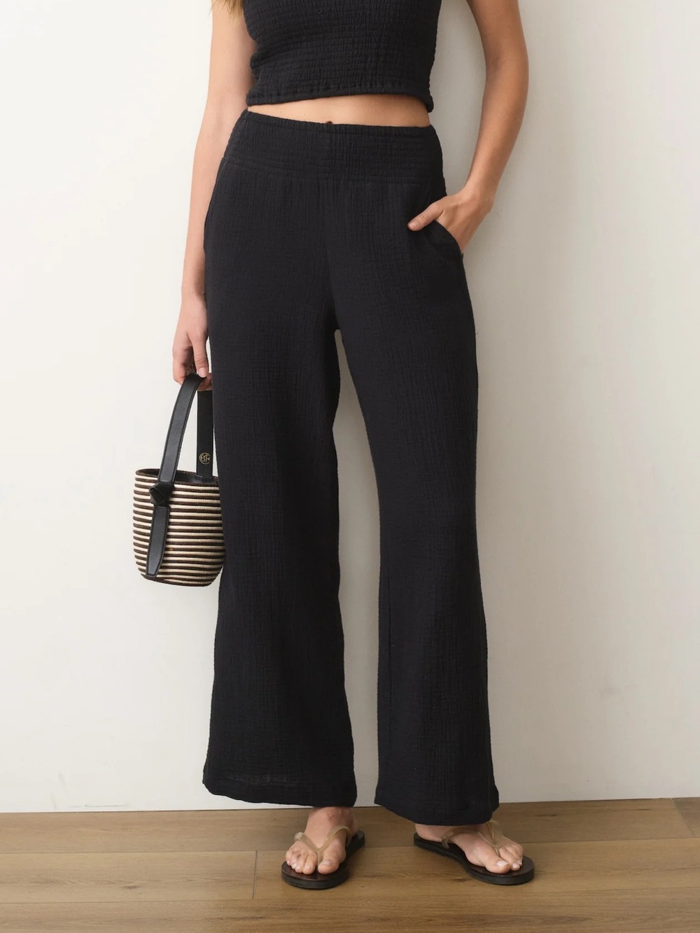 NWT Marine Layer Isla Double Cloth Wide Leg Pant
